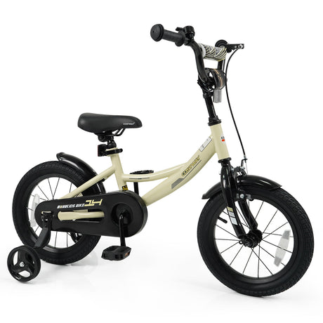Bicicleta deportiva de 14 pulgadas para niños con ruedas de entrenamiento extraíbles