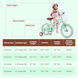 Bicicleta Infantil de 16 Pulgadas con Asiento Ajustable y Timbre para Niños de 3 a 8 Años - 16 pulgadas