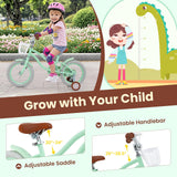 Bicicleta Infantil de 16 Pulgadas con Asiento Ajustable y Timbre para Niños de 3 a 8 Años - 16 pulgadas