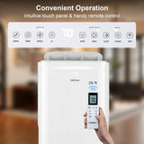 Aire Acondicionado Portátil Inverter de 15000 BTU, Refrigeración y Calefacción con Wifi Inteligente-Blanco