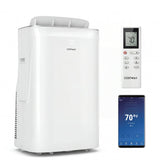 Aire Acondicionado Portátil Inverter de 15000 BTU, Refrigeración y Calefacción con Wifi Inteligente-Blanco
