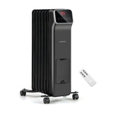 Calefactor Radiador Eléctrico de Aceite de 1500W con Mando a Distancia, 3 Modos y Temporizador de 24 Horas