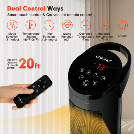 Calentador de Espacio Cerámico de 1500W