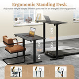 48 Inch x 24 Inch Ergonomic Electric Standing Desk with 3 Memory Settings for Home Office