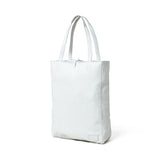 Bolso tote de hombro de cuero blanco