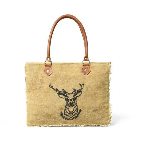 Bolso de Hombro de Lona "Encanto Nórdico"