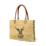 Bolso de Hombro de Lona "Encanto Nórdico"