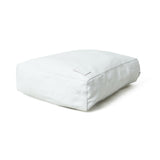 Bolso tote de hombro de cuero blanco