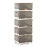 Contenedores de almacenamiento apilables de 3/4/5/6 cubos con ruedas desmontables