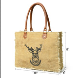 Bolso de Hombro de Lona "Encanto Nórdico"