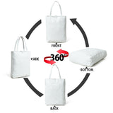 Bolso tote de hombro de cuero blanco