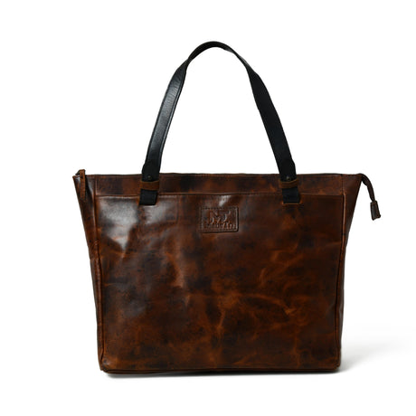 Bolso de mano Portland de cuero con cremallera