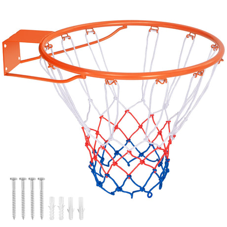 Aro de repuesto de 15 pulgadas para canasta de baloncesto con red para todo tipo de clima y accesorios de montaje