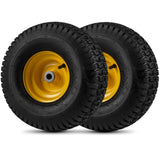 15 x 6.00-6 Tubeless Tires and Wheels 2 Pack 4 PR Tires-Yellow