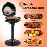 Parrilla eléctrica de 1600W con antiadherente extraíble