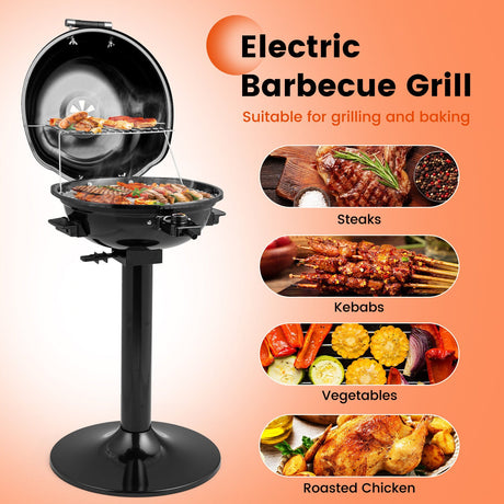 Parrilla eléctrica de 1600W con antiadherente extraíble