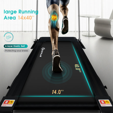 1.0 HP Cinta de Correr Plegable con Soporte Eléctrico para Energía Móvil