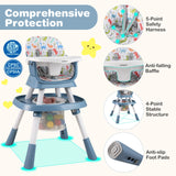 Trona evolutiva 16 en 1 con centro de actividades y elevador para bebés y niños pequeños