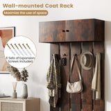 Entryway Wall Coat Rack Wall Mounted Coat Clothes Rack