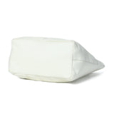 El bolso de piel marfil