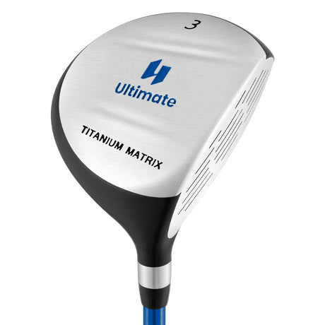 Palo de golf de madera Fairway #3 júnior de 38 pulgadas y 165 CC con varilla de fibra de vidrio para niños de 11 a 14 años