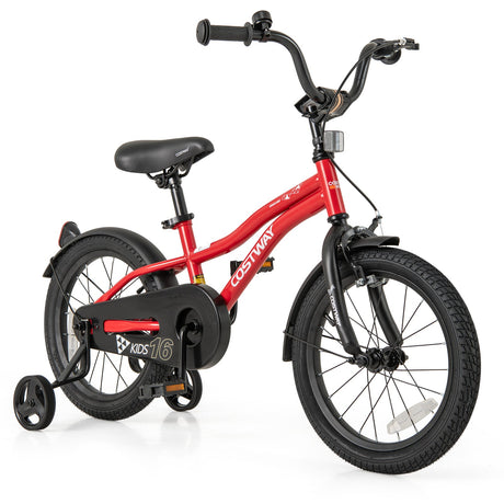 Bicicleta Infantil Ajustable de 14 Pulgadas con Reflectores y Timbre para Niños de 3 a 5 Años