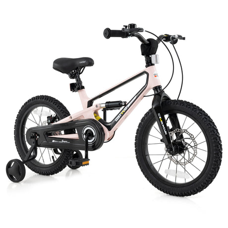 Bicicleta infantil ligera de 16 pulgadas con ruedas de entrenamiento desmontables para edades de 4 a 7 años - 16 pulgadas