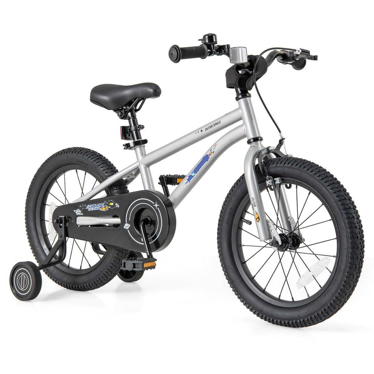 Bicicleta para niños y niñas de 4 a 7 años de 16 pulgadas, ajustable con cuadro de acero de alto carbono - 16 pulgadas