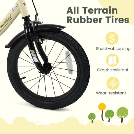 Bicicleta deportiva de 14 pulgadas para niños con ruedas de entrenamiento extraíbles