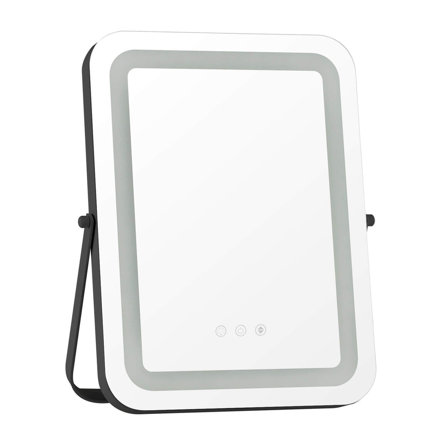 Espejo de tocador rectangular de 16 x 12 pulgadas con iluminación regulable de 3 colores