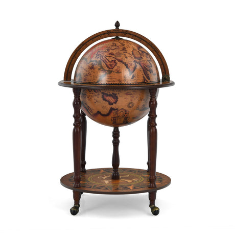 Gabinete de vino italiano del siglo XVI con ruedas