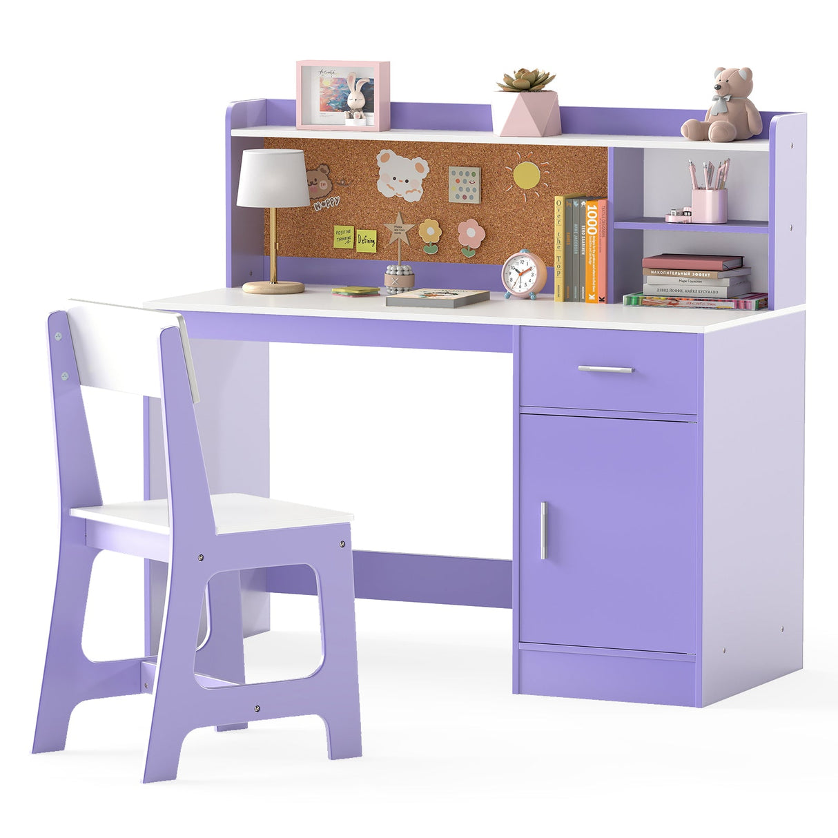 Juego de escritorio y silla de estudio para niños Mesa y silla para estudiantes