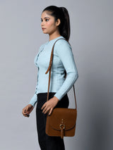 Bolso bandolera "Elegancia Marrón"