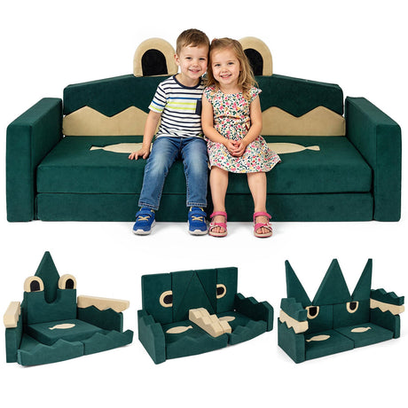 Sofá de juego modular para niños de 17 piezas para inspirar la creatividad