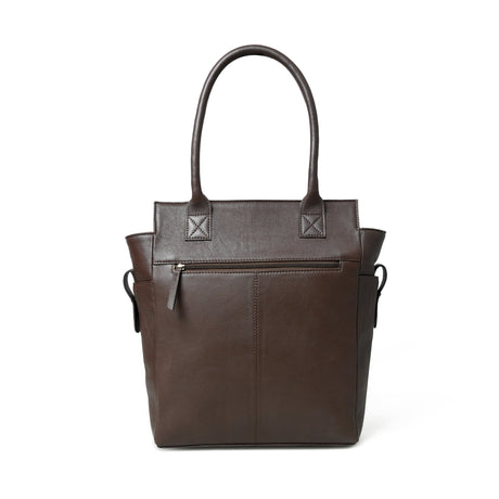 Bolso Tote de Cuero Marrón Castaño Chestnut Charm