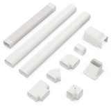 Kit de cubierta decorativa delgada de PVC mini de 4 pulgadas de ancho