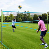 Juego de red de voleibol portátil para exteriores Sistema de red de voleibol de servicio pesado