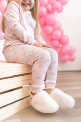 Pijama de bambú de 2 piezas Blushing Bows