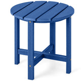 18 Inch Round Weather-Resistant Adirondack Side Table