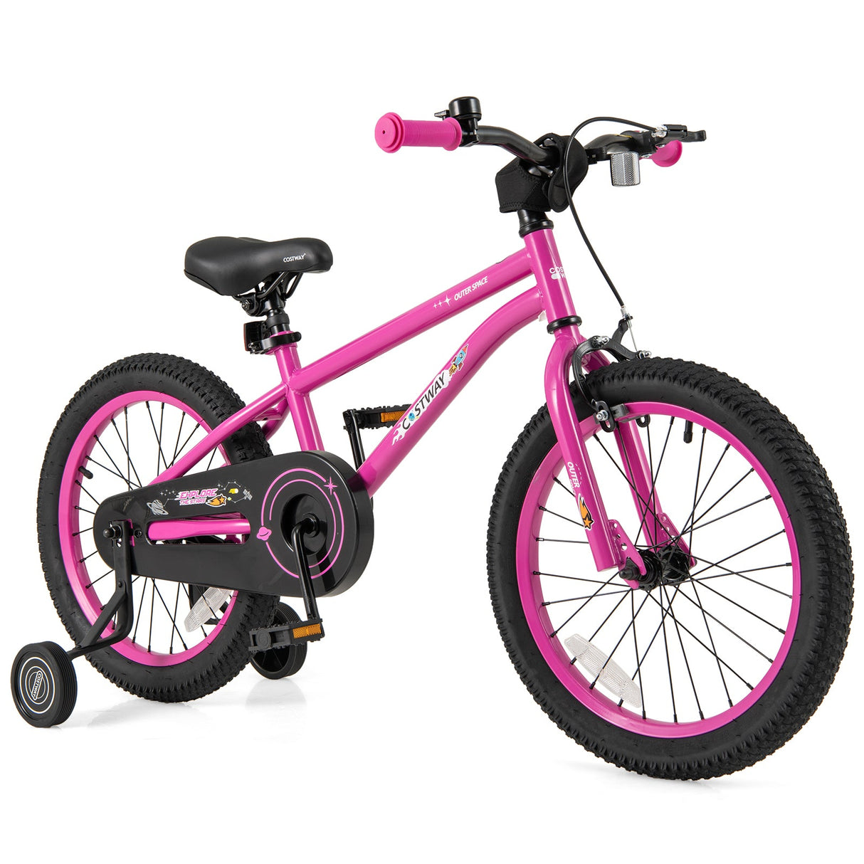 Bicicleta para niños de 16 pulgadas para 4-7 años ajustable con ruedas de entrenamiento extraíbles - 16 pulgadas