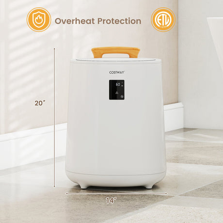 Calentador de toallas grande de 18 L con pantalla LED y apagado automático