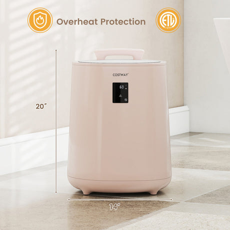 Calentador de toallas grande de 18 L con pantalla LED y apagado automático