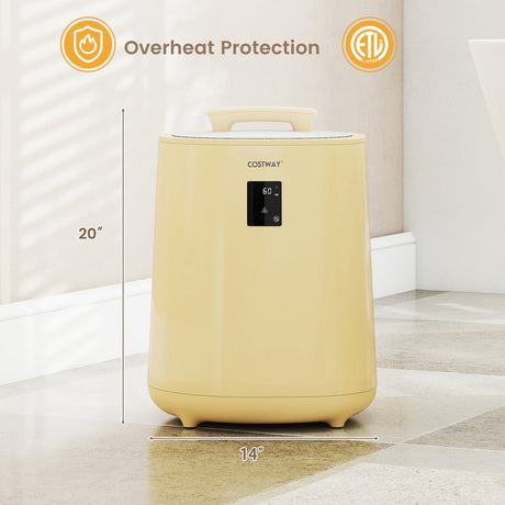 Calentador de toallas grande de 18 L con pantalla LED y apagado automático