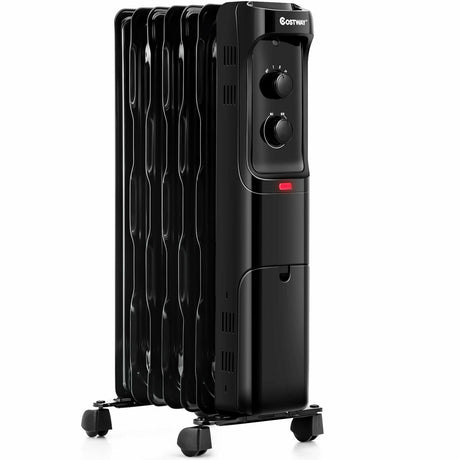 Calefactor portátil radiador de aceite de 1500W con termostato ajustable
