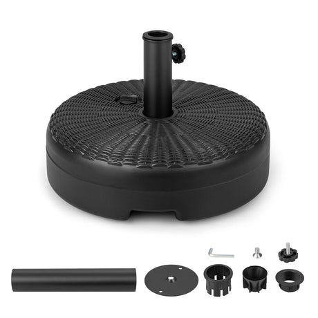 Base de Soporte para Sombrilla Redonda Rellenable de Alta Resistencia de 18 Pulgadas