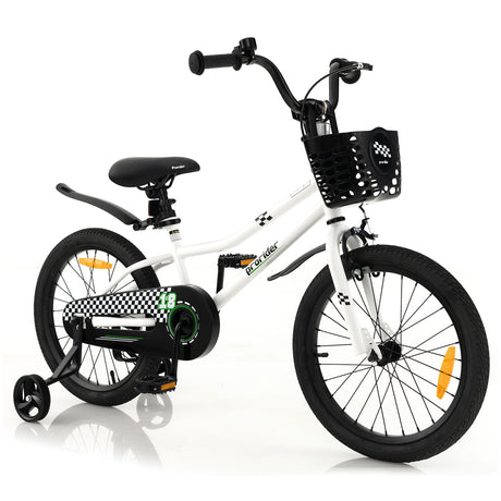 Bicicleta infantil de 18 pulgadas con ruedas de entrenamiento extraíbles