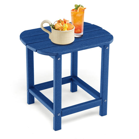 Mesa auxiliar de 18 pulgadas resistente a la intemperie para jardín, patio, terraza