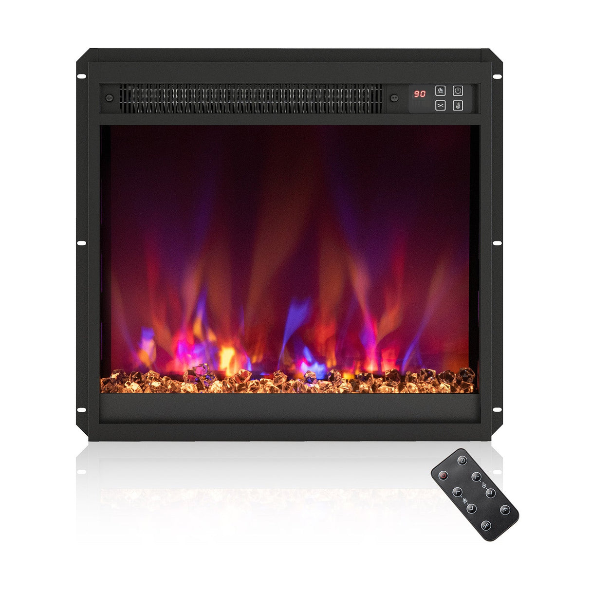 Inserto eléctrico de chimenea de 1500W de 18/23/26 pulgadas con control remoto