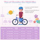 Bicicleta para niños de 18 pulgadas, ajustable con cesta y serpentinas, morada - Temática "Princesa del Mar"