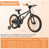 16-Inch Kids Bike Sport Bicycle for 4-7 Years Old with Adjustable Seat and Reflectors-16 inches
